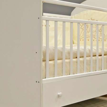 Детская кроватка WOODLINES Бонито прямоугольная, (белый)