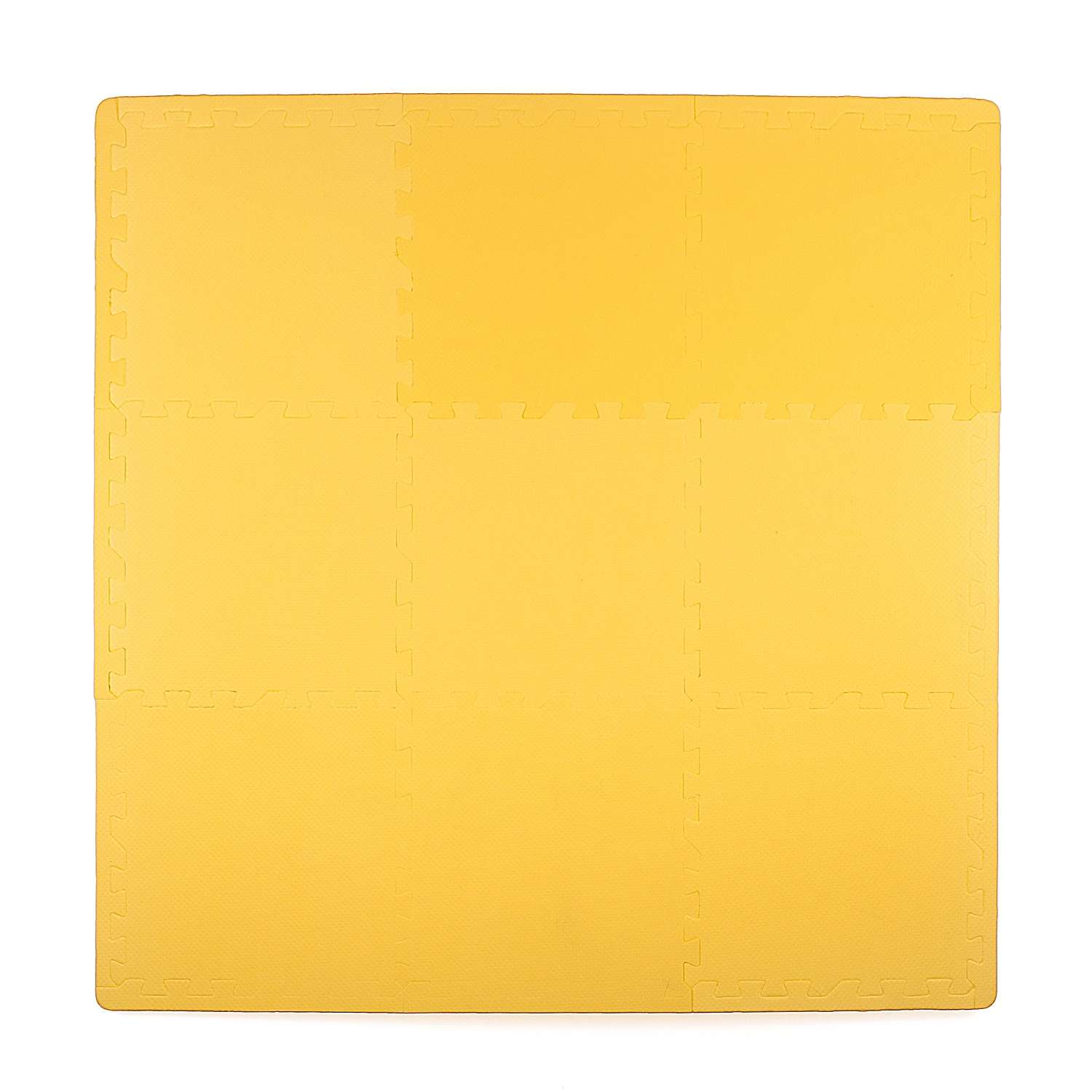 Развивающий детский коврик Eco cover игровой мягкий пол для ползания желтый 30х30 - фото 2