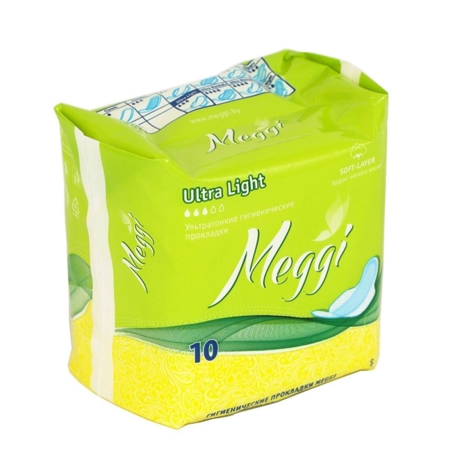 Гигиенические прокладки MEGGI Ultra Light на критические дни 10 шт - фото 2