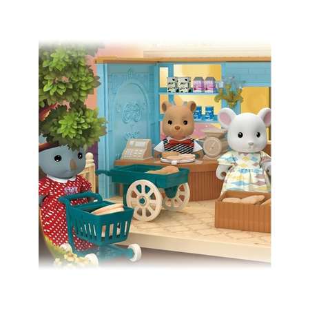 Кукольный домик с мебелью Зайка любит пластиковый игрушечный конструктор