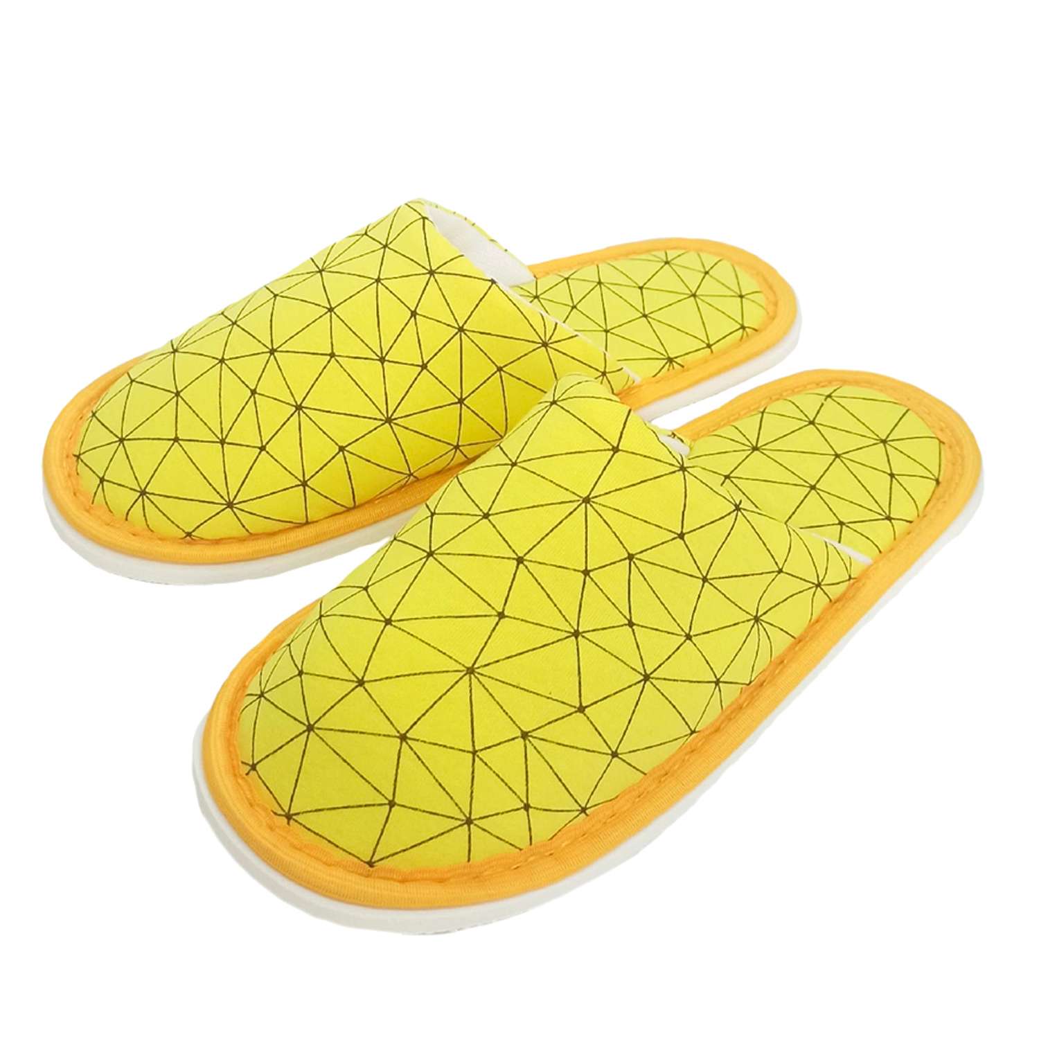 Тапочки IVShoes С-6ДМ(мл)-МР/желтый/треугольники - фото 1