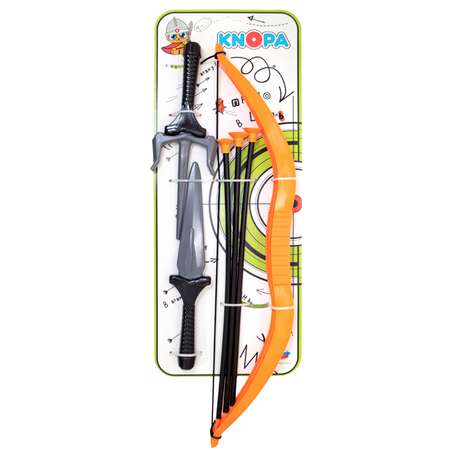 Игровой набор KNOPA Ниндзя кинжал саи лук 3 стрелы