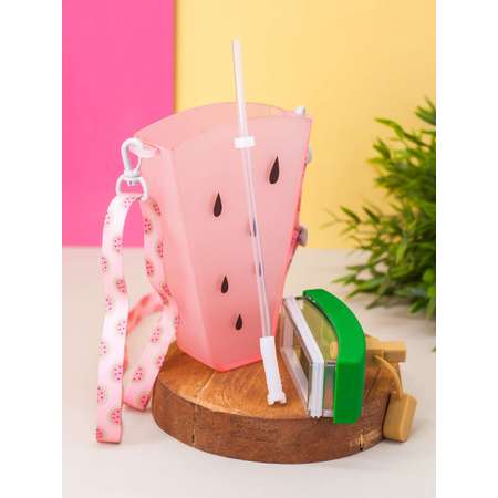 Бутылка для воды спортивная iLikeGift Slice watermelon red 320 мл