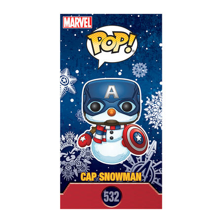 Игрушка Funko Pop Bobble Marvel holiday Cap America Fun2503