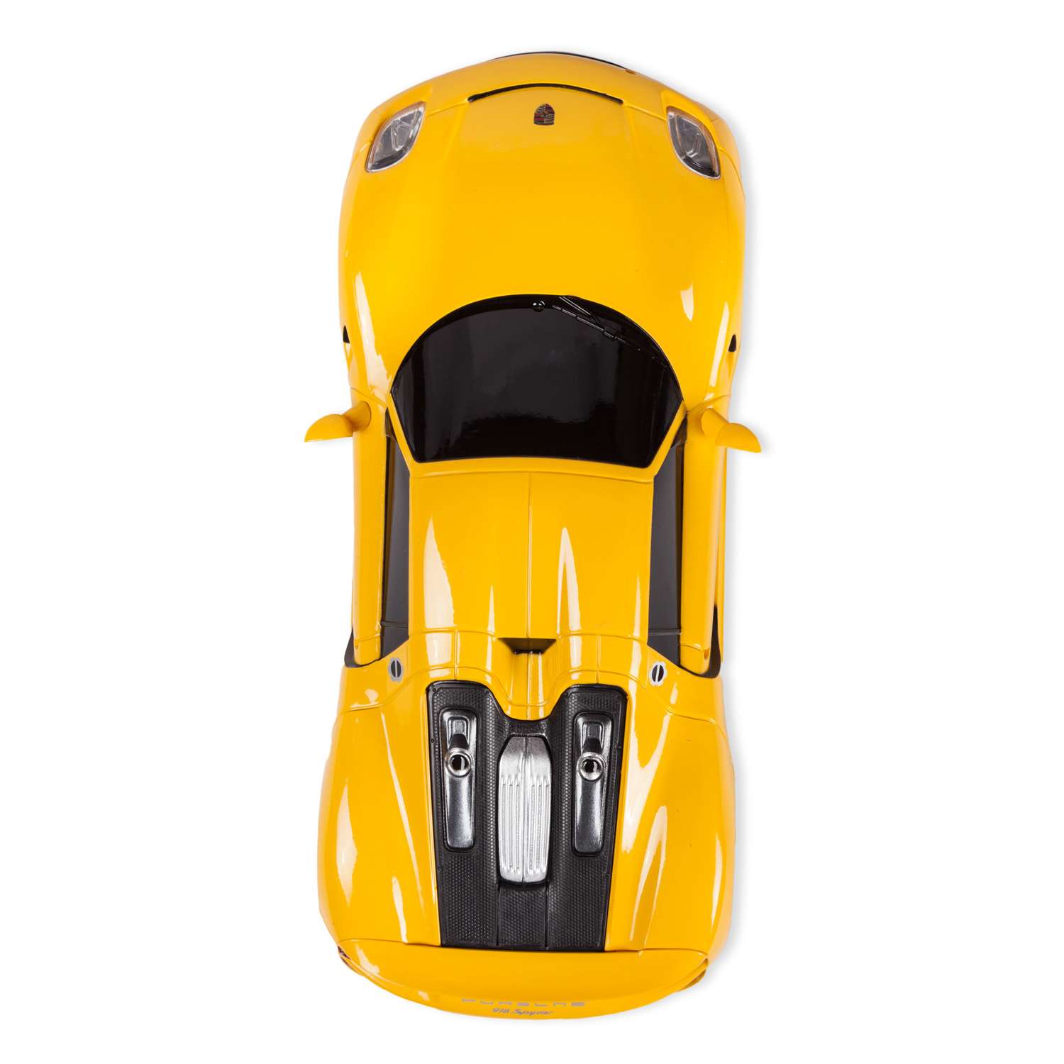 Машинка радиоуправляемая Rastar PORSCHE 918 Spyder 1:24 желтая - фото 7