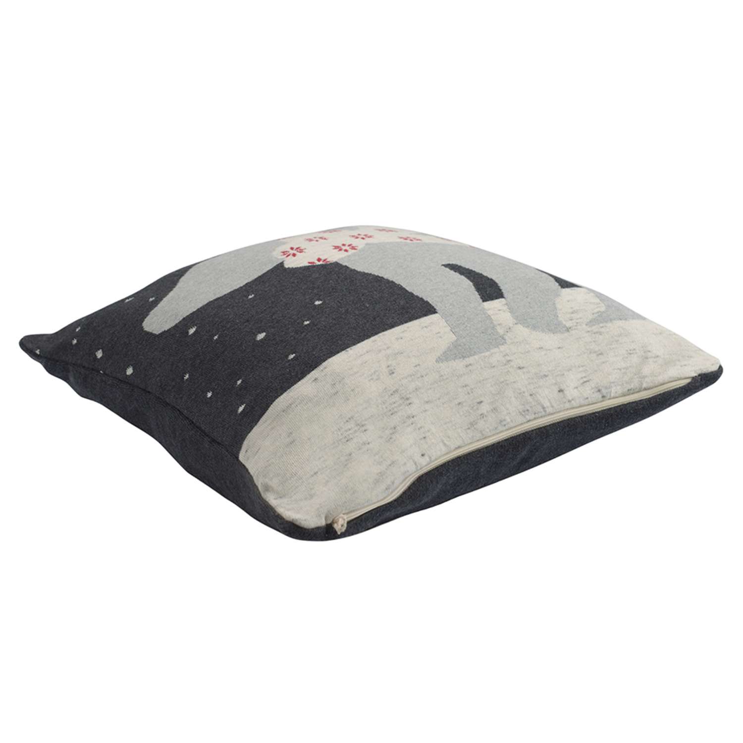 Чехол на подушку Tkano вязаный с новогодним рисунком Polar bear 45х45 см - фото 2