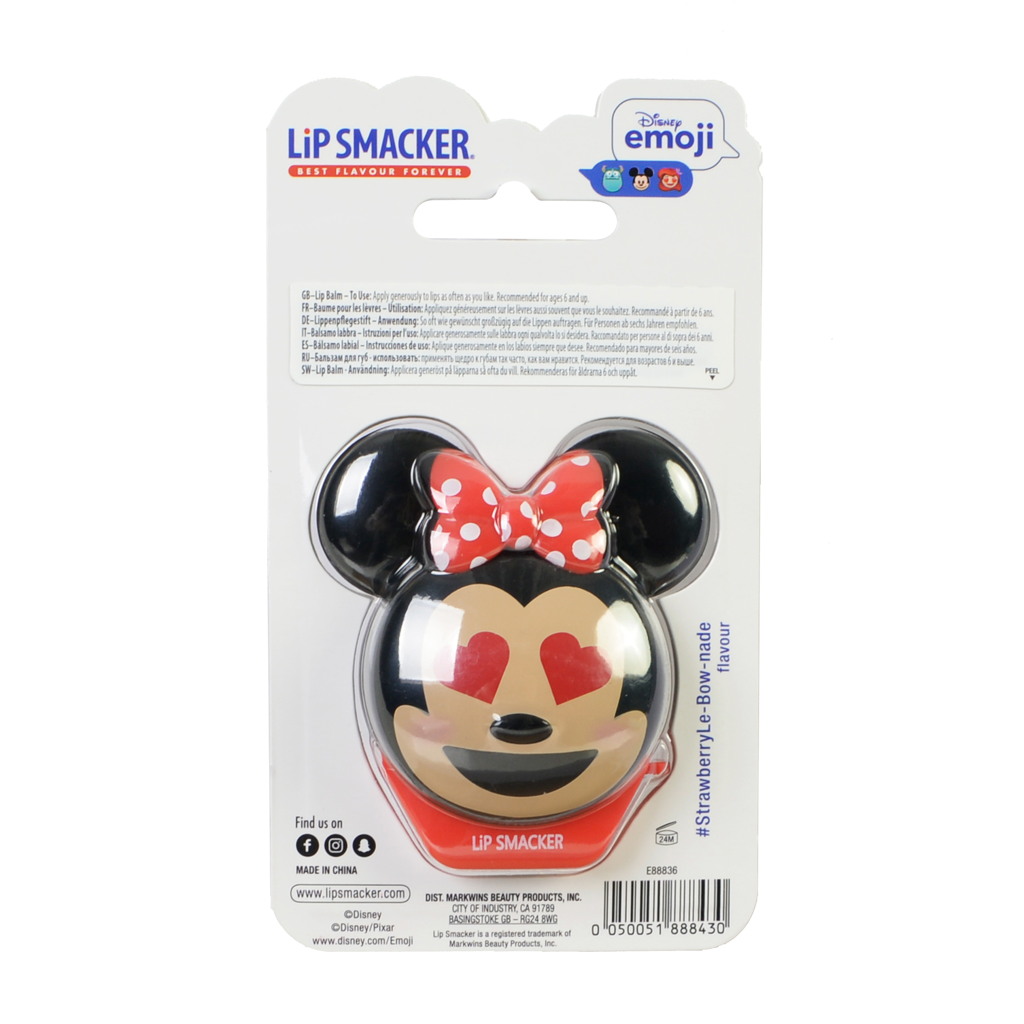 Бальзам для губ Lip Smacker Disney Minnie Клубничный лимонад Е88836 - фото 4
