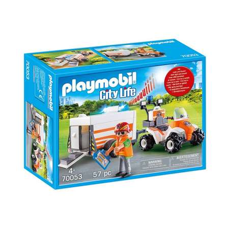 Конструктор Playmobil Спасательный квадроцикл с прицепом