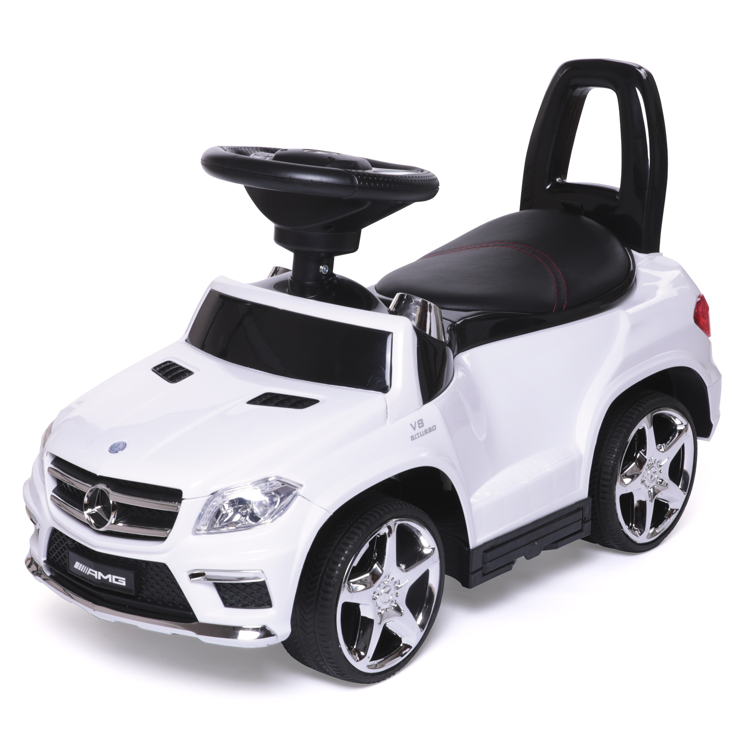 Каталка BabyCare Mercedes-Benz копия модели GL 63 AMG Белый купить по цене  6980 ₽ в интернет-магазине Детский мир