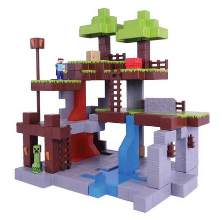 Сборная модель Jada Toys Minecraft Nano Scene With 2 Figures 32852