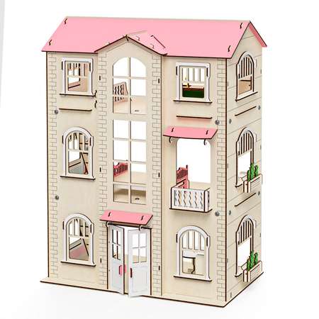 Кукольный домик с мебелью M-WOOD Поместье