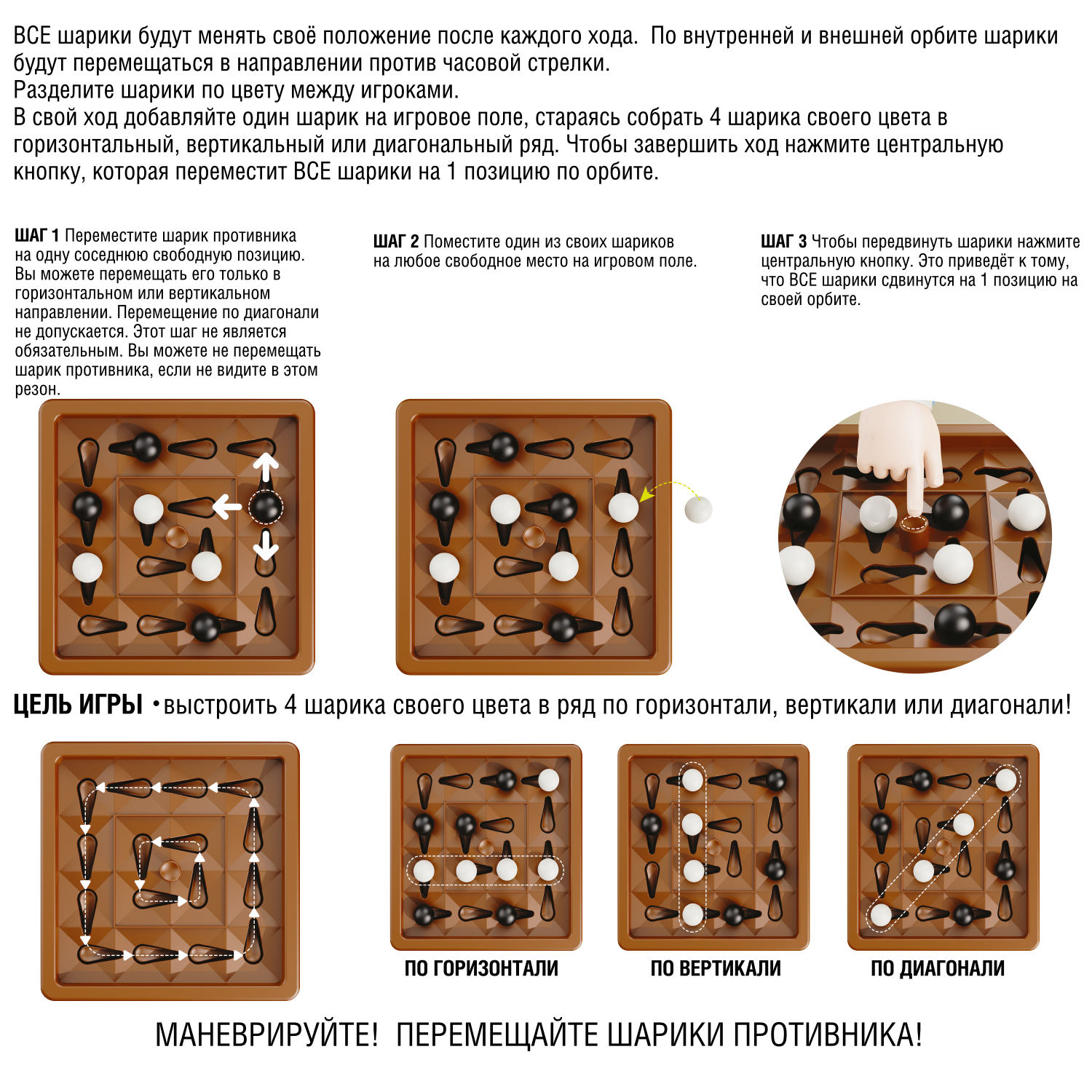 Настольная стратегическая игра Bondibon IQ-ОРБИТАЛЬ - фото 9