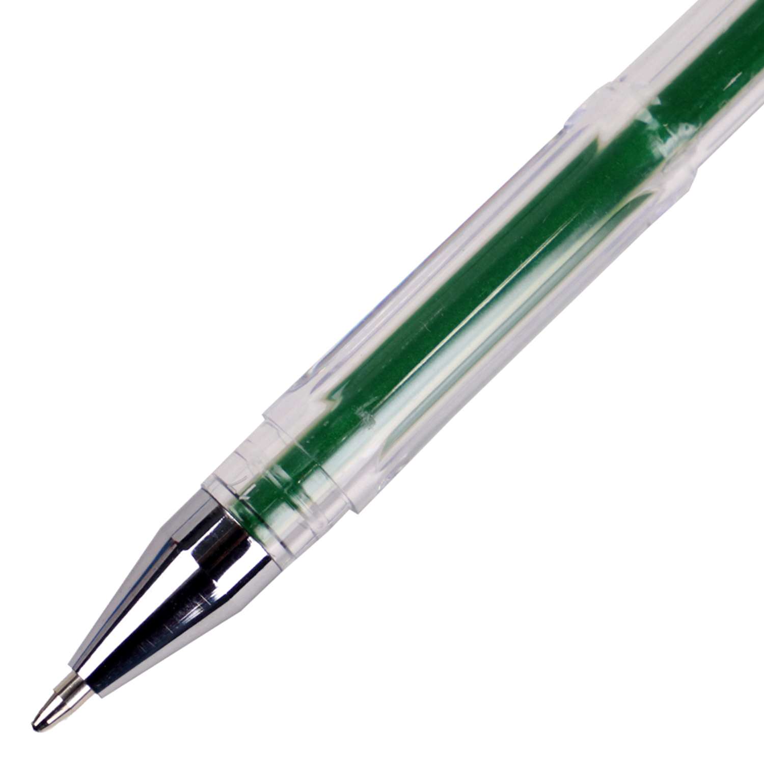 Ручки гелевые Prof-Press 12 штук цветной металлик с подвесом - фото 3