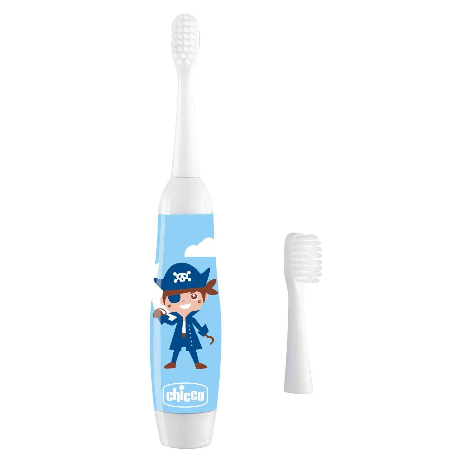Зубная щетка электрическая Chicco детская Chicco синяя 3г+ 00008545000000 - фото 1
