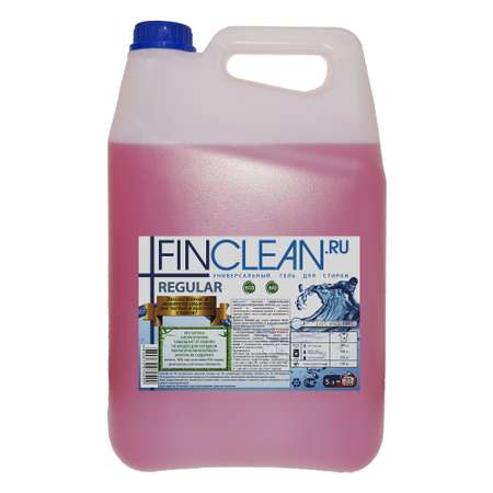 Эко-гель для стирки FINCLEAN.RU Regular 5л - 35 стирок - универсальный неконцентрированный