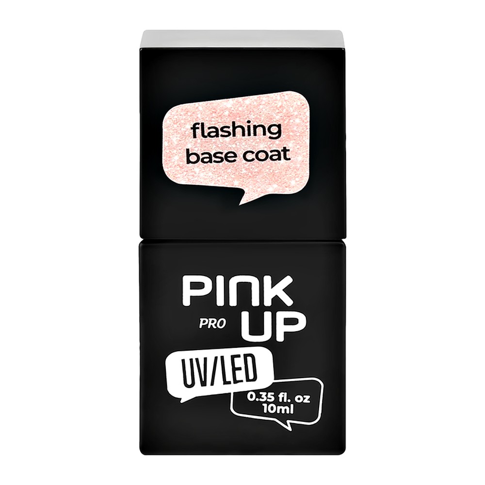 Светоотражающая база Pink Up uv/led pro flashing base coat тон 04 10 мл - фото 3