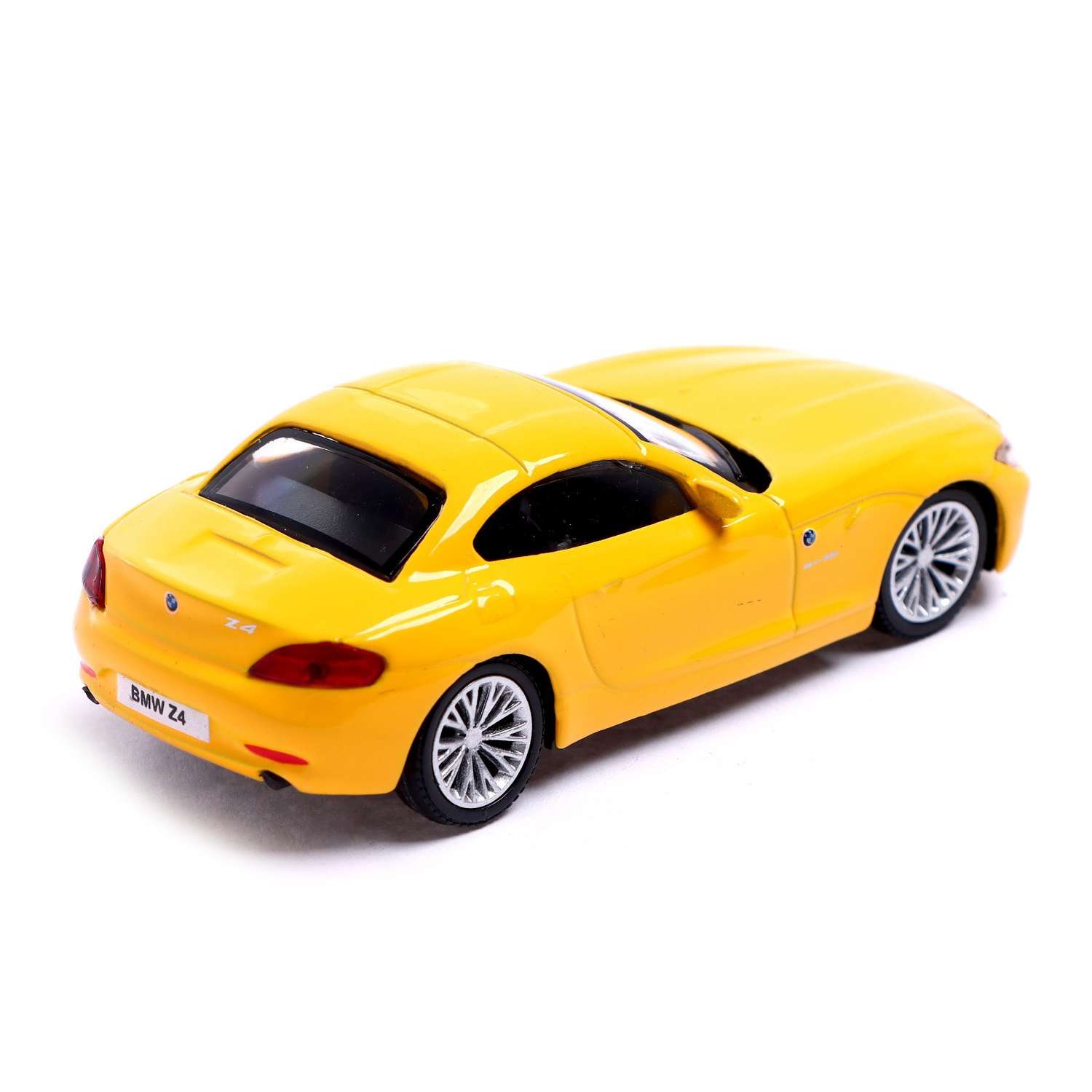 Машина Автоград металлическая BMW Z4 1:43 цвет жёлтый 3098605 - фото 3