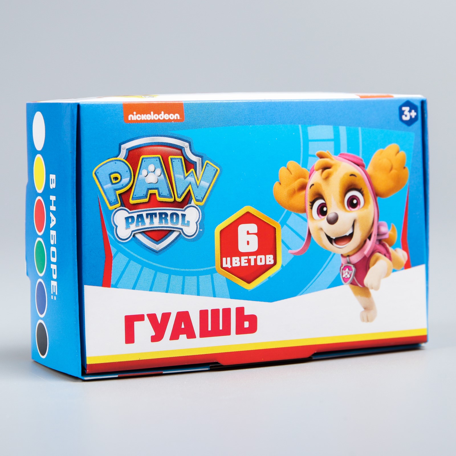 Гуашь Paw Patrol 6 цветов по 20 мл карамельная - фото 4