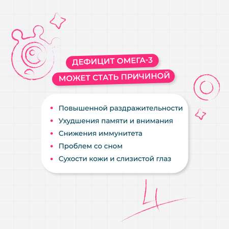 БАД жирные кислоты LeafToGo Омега 3 для детей 120 капсул