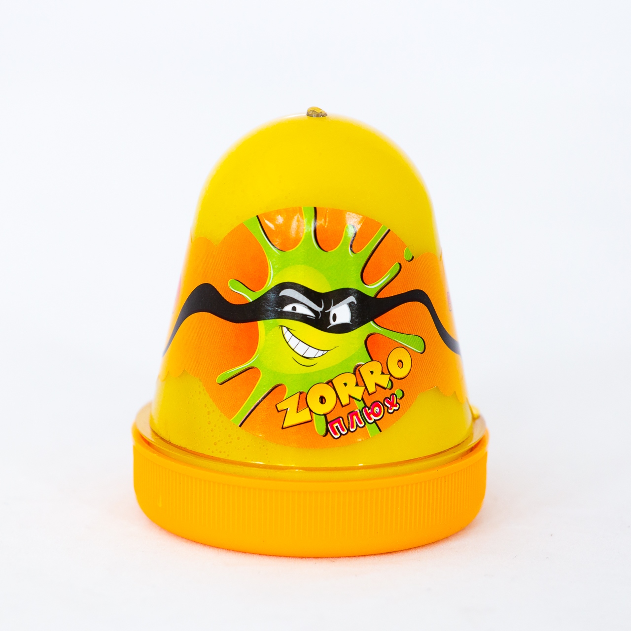 Слайм ПЛЮХ Zorro перламутровый желтый капсула 130г - фото 1