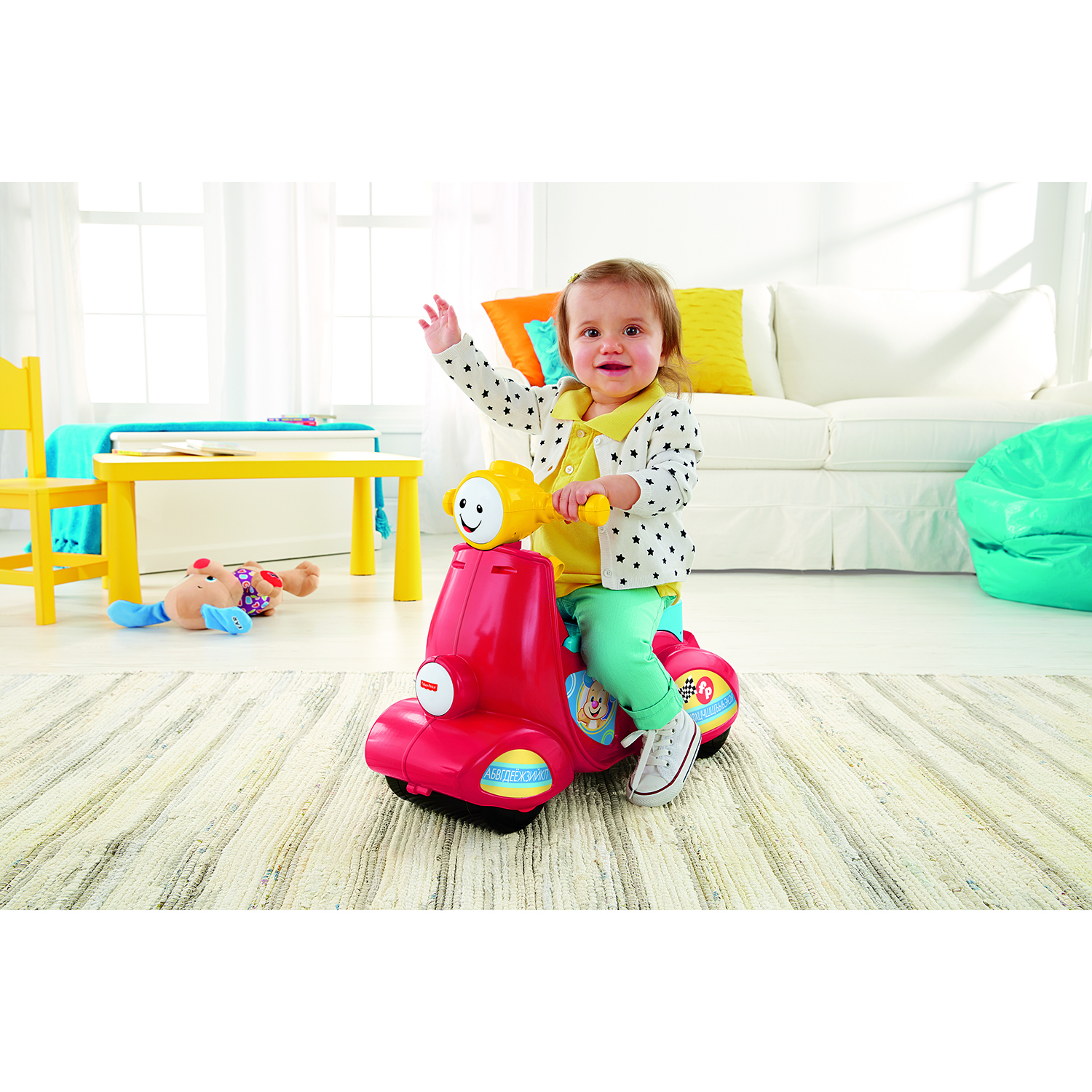 Обучающий скутер Fisher Price Smart Stages - фото 6