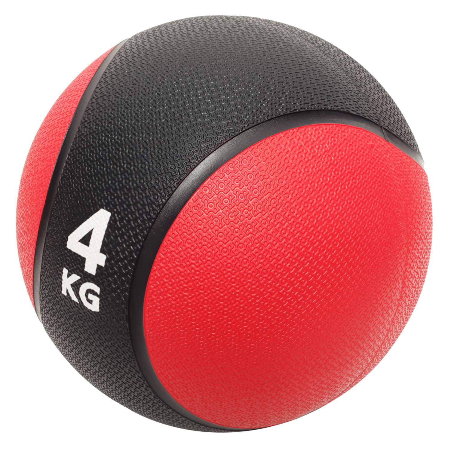 Медбол STRONG BODY медицинский мяч для фитнеса черно-красный 4 кг - фото 2