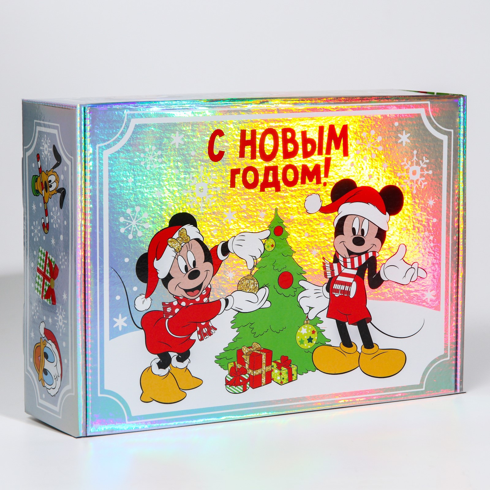 Коробка Disney подарочная складная«С новым годом!»Микки Маус 31х22х9.5 см - фото 1