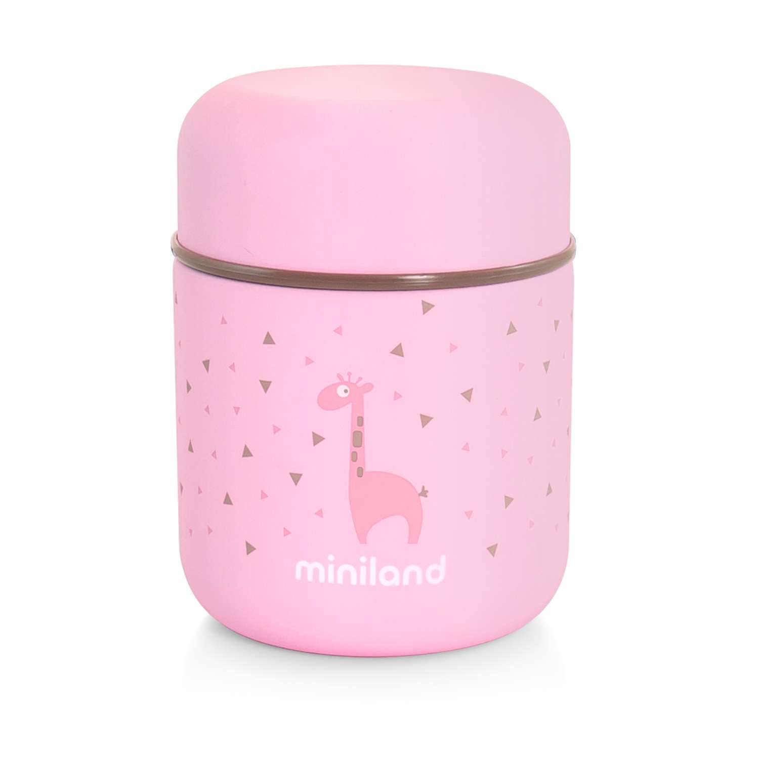 Термос Miniland для еды и жидкостей Silky Thermos Mini розовый 280 мл - фото 1