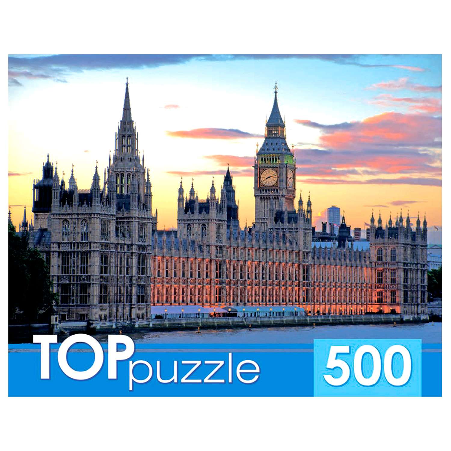 Пазл Рыжий кот TOPpuzzle Лондон Вестминстерский дворец 500 элементов - фото 1