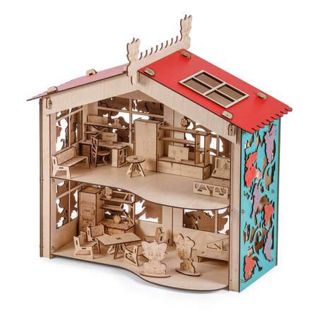 Кукольный домик Тутси в солнечной Тоскане с мебелью из дерева