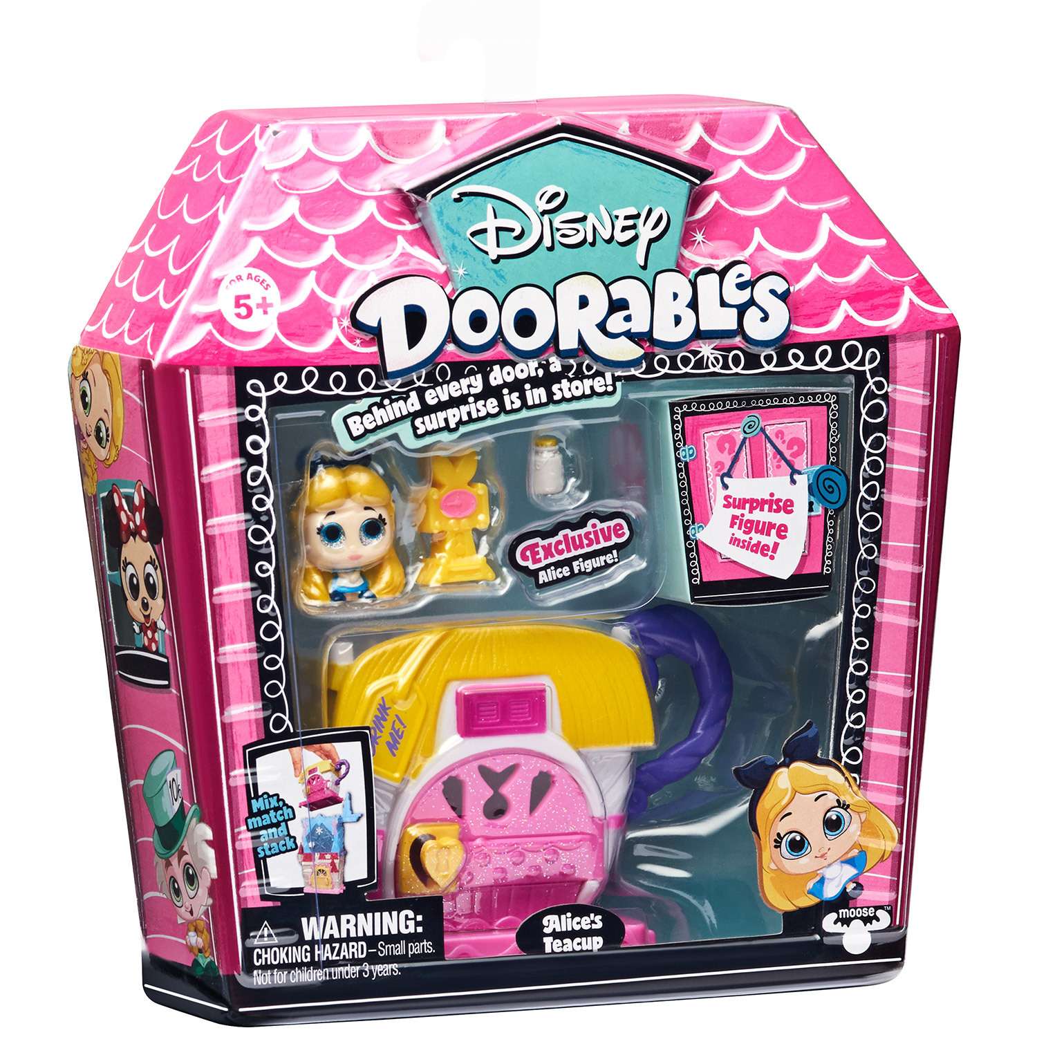 Мини-набор игровой Disney Doorables Алиса в стране чудес с 2 фигурками (Сюрприз) 69412 - фото 2