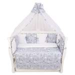 Комплект постельного белья Amarobaby Exclusive Soft Collection 101 Барашек 7предметов Серый