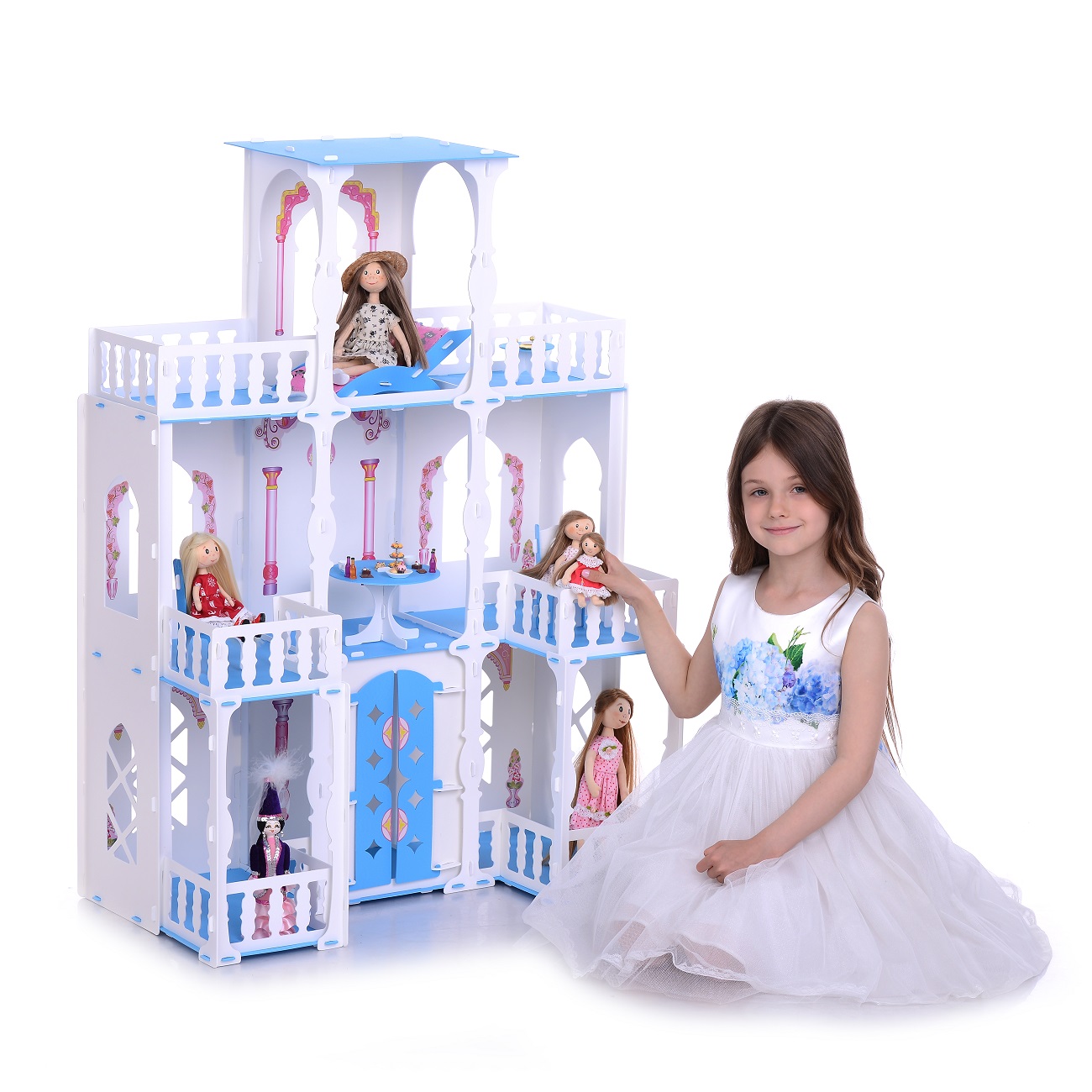 Домик для кукол Krasatoys Малика с мебелью 5 предметов 000277 000277 - фото 3