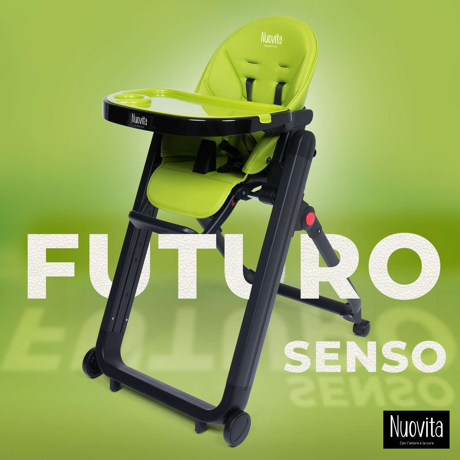 Стульчик для кормления Nuovita Futuro Senso Nero Зеленый - фото 2