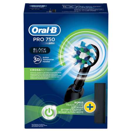 Электрическая зубная щетка ORAL-B PRO 750 Black D 16.513.UX