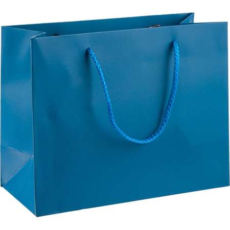 Пакет подарочный Комус однотонный синий 18x23x10см 210г blue 2 штуки