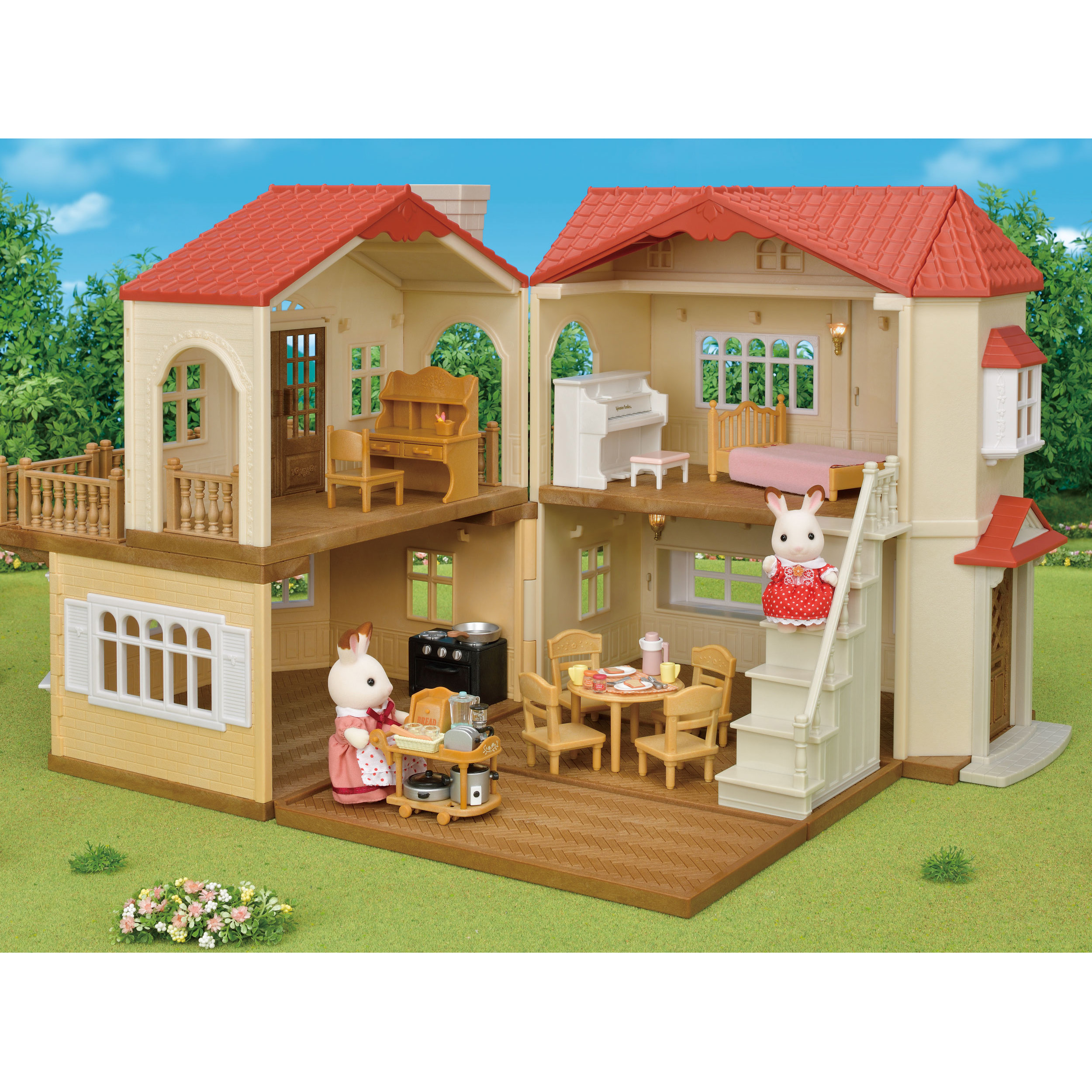 Набор Sylvanian Families Большой дом с Шоколадными кроликами 5383 купить по  цене 9999 ₽ в интернет-магазине Детский мир