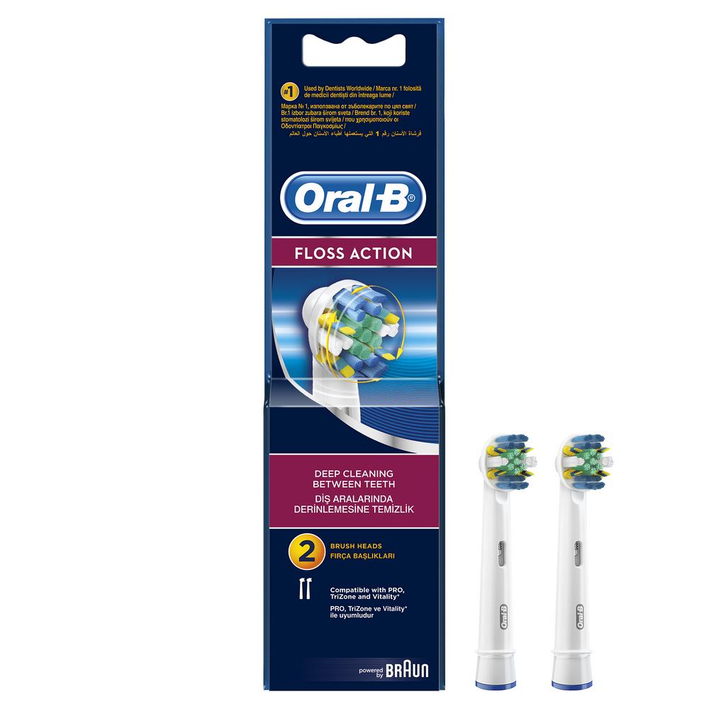 Насадки для зубных щеток Oral-B Floss Action EB 25-2 2 шт - фото 1