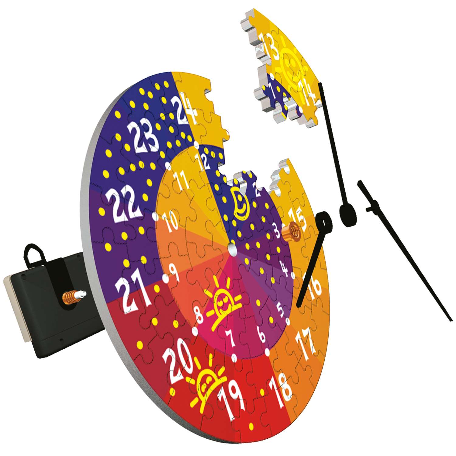 Сборная модель Умная бумага Часы День и ночь 126-06 126-06 - фото 1