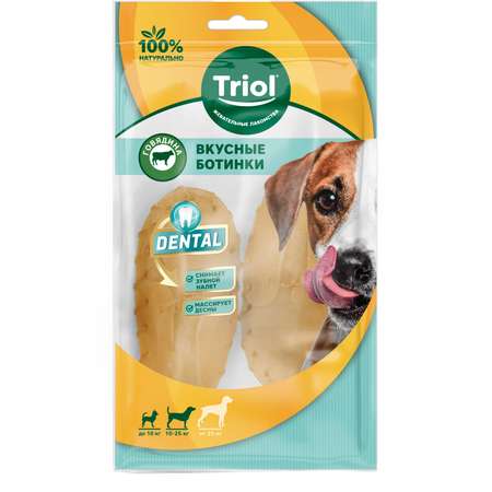 Лакомство для собак Triol Dental 7.5см*2шт Ботинки