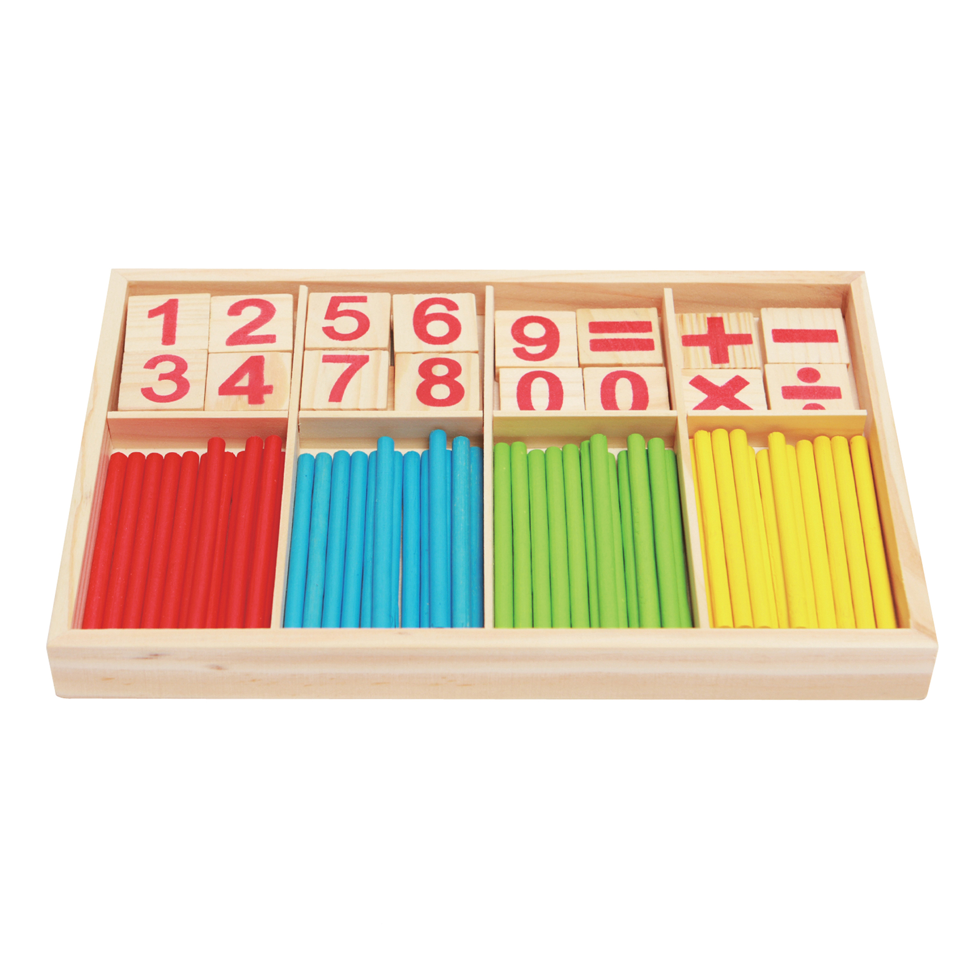 Счетные палочки Mapacha деревянные развивающая игрушка подготовка к школе счетный материал игровой набор - фото 2