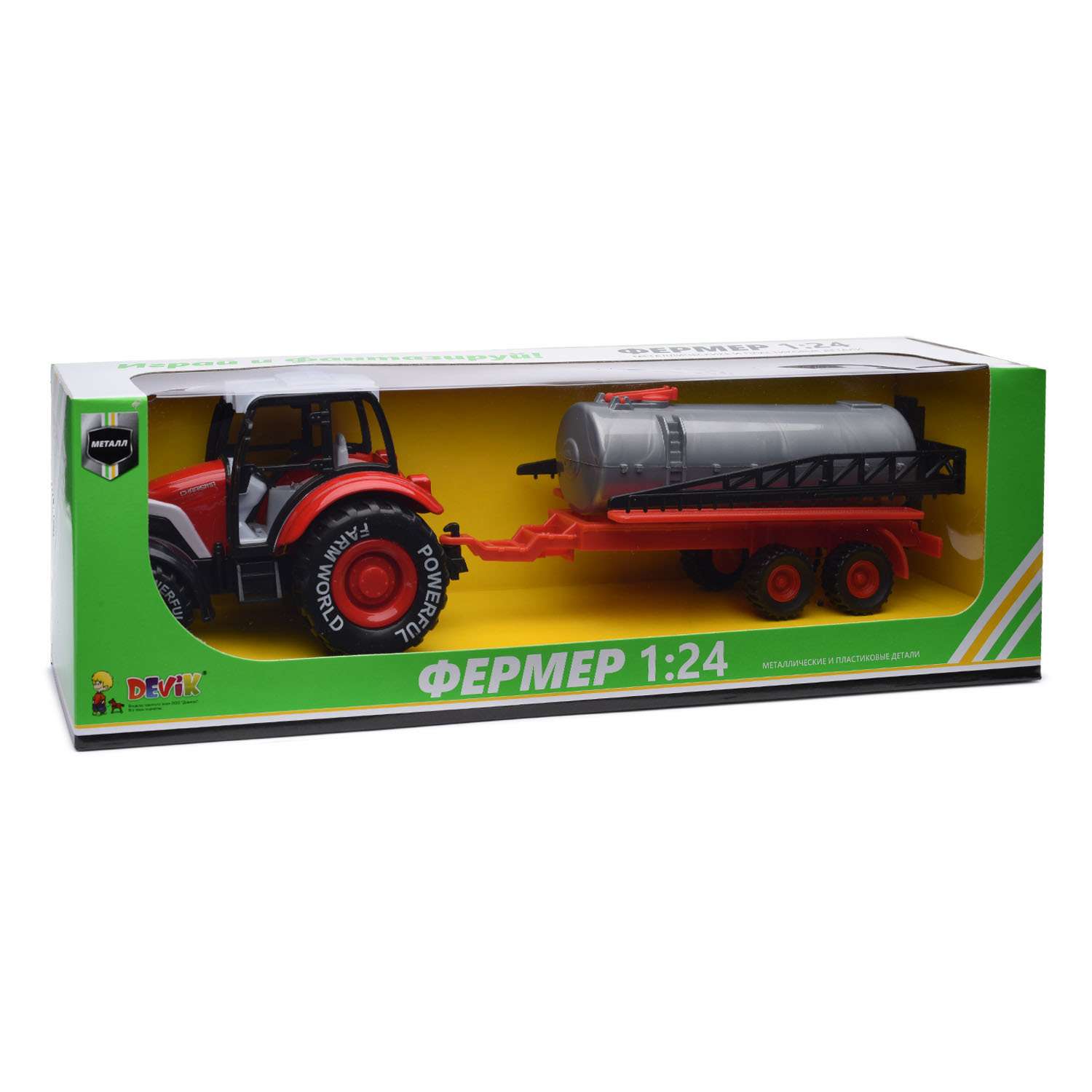 Набор Devik Toys Трактор с прицепом серии В в ассортименте 3712268 - фото 8
