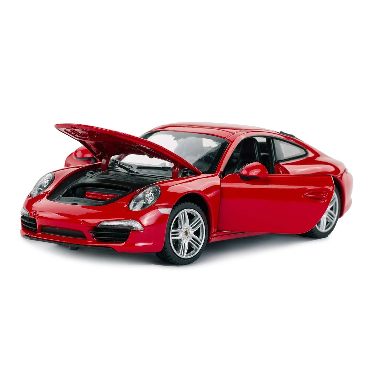 Машинка Rastar Porsche 911 1:24 красная 56200 - фото 1