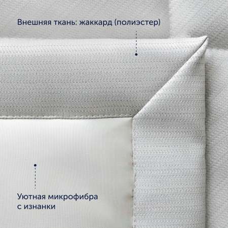 Комплект покрывало + наволочка buyson BuyFlora Cream, 240х260/45х45 см