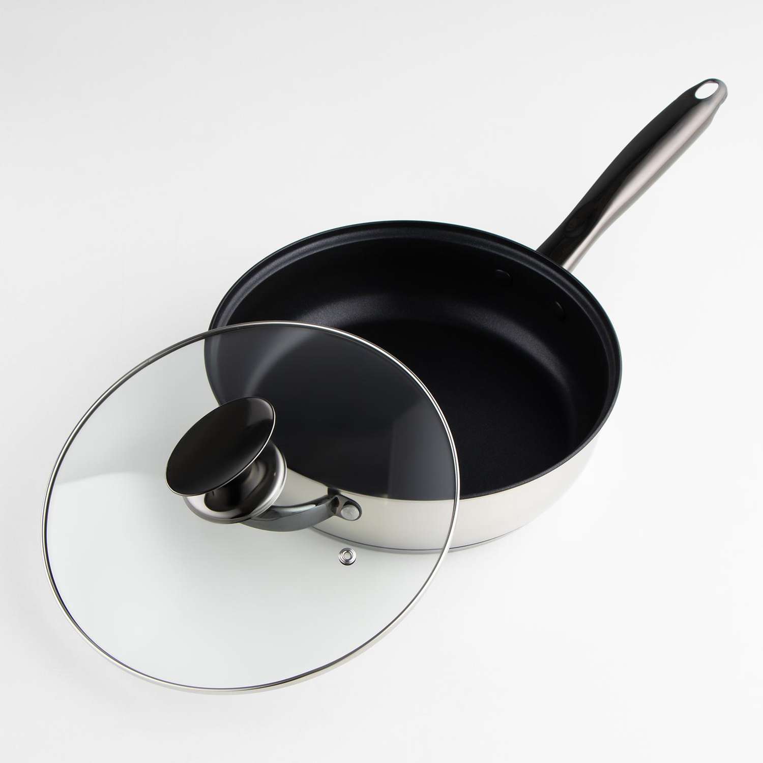 Набор посуды Sima-Land Леват 7 предметов кастрюли 25 л 34 л 56 л ковш 19 л сотейник 24×65 чайник цвет чёрный - фото 10