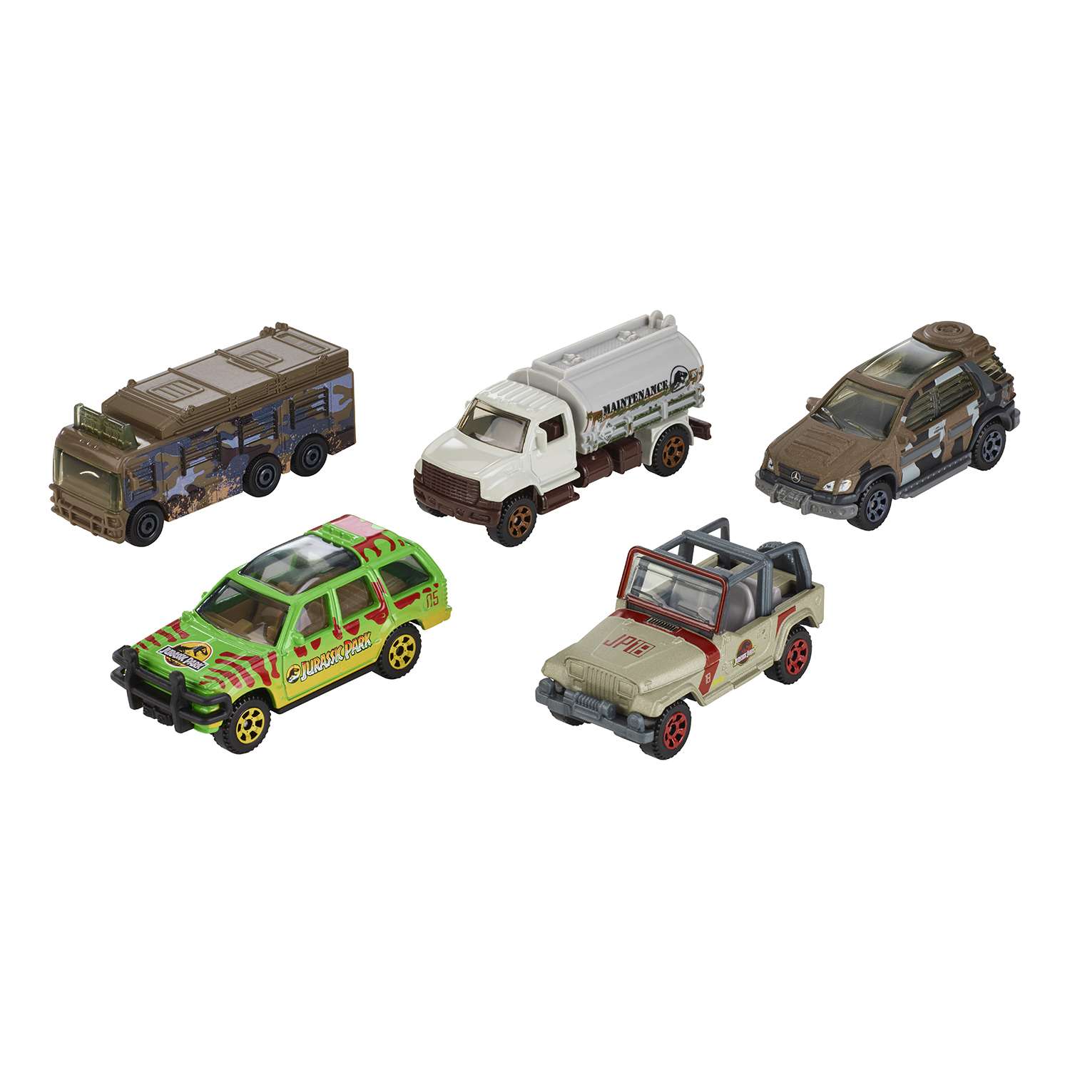 Набор машин Matchbox Jurassic World эксклюзивные 5 шт FVR50 FVR50 - фото 1