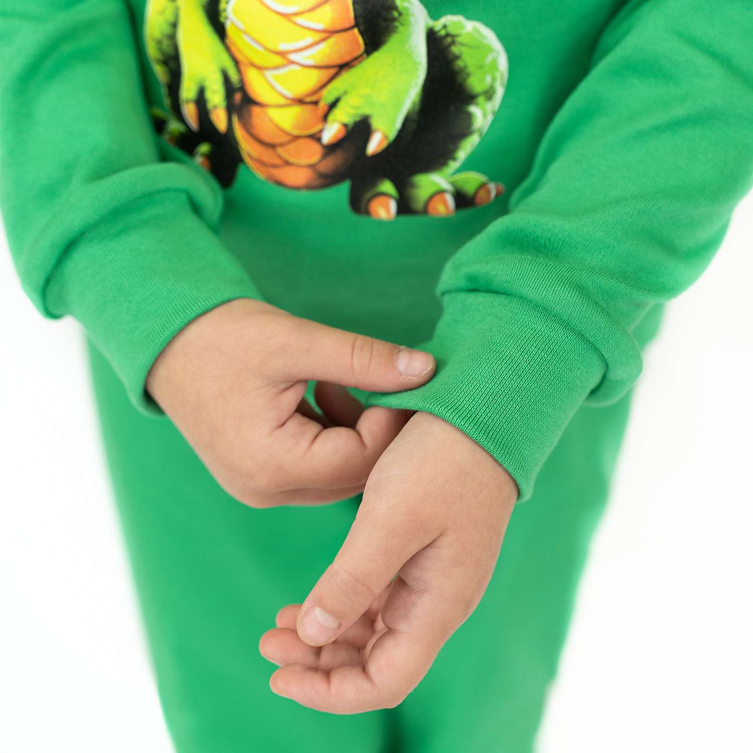 Пижама Утенок ПЖ-1818 зеленый дракон - фото 9