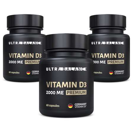 Витамин д3 2000 ме премиум UltraBalance премиальный витаминный комплекс холекальциферол БАД 180 капсул