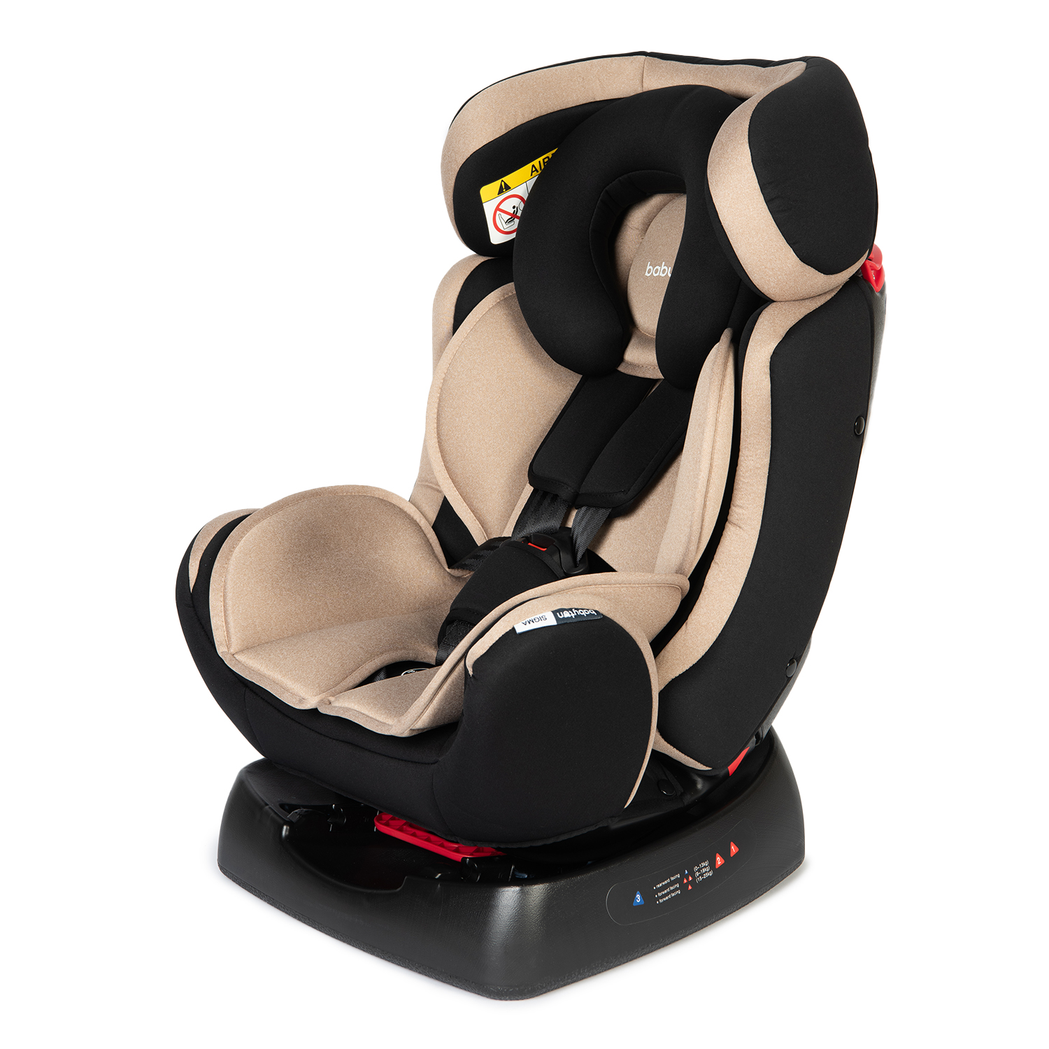 Автокресло Babyton Sigma Beige 0+/1/2 (0-25 кг) - фото 6