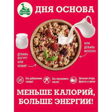 Мюсли Bionova Crunchy ягодные 60г